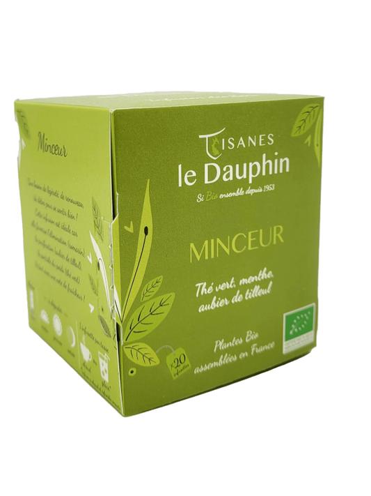 Tisanes Le Dauphin -- DDM 28.05.2025 Infusion bio minceur - 20 infusettes