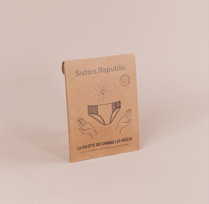 Sisters Republic -- Boxer menstruel adulte ginger (absorption super) - Taille M