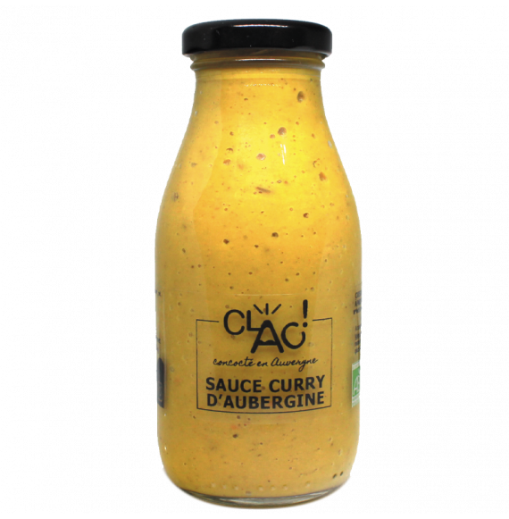 Clac -- Sauce curry d'aubergine bio - 250 g