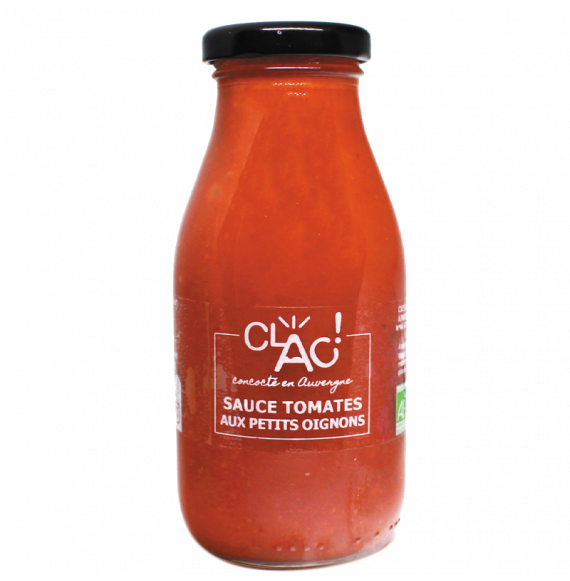 Clac -- Sauce tomate aux petits oignons bio - 250 g