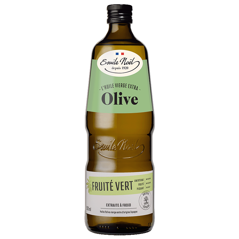 émile Noël -- DDM 28.01.2025 Huile d'olive vierge extra fruité vert bio (origine Espagne) - 1 l